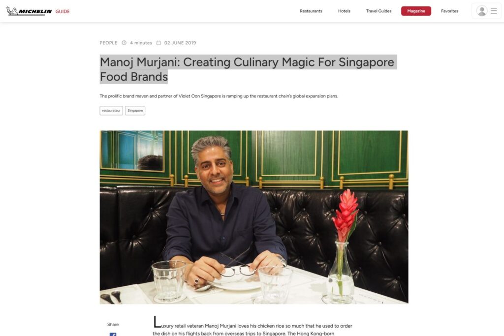 Manoj Murjani - Creating Culinary Magic For Singapore Food Brands - FEATURED