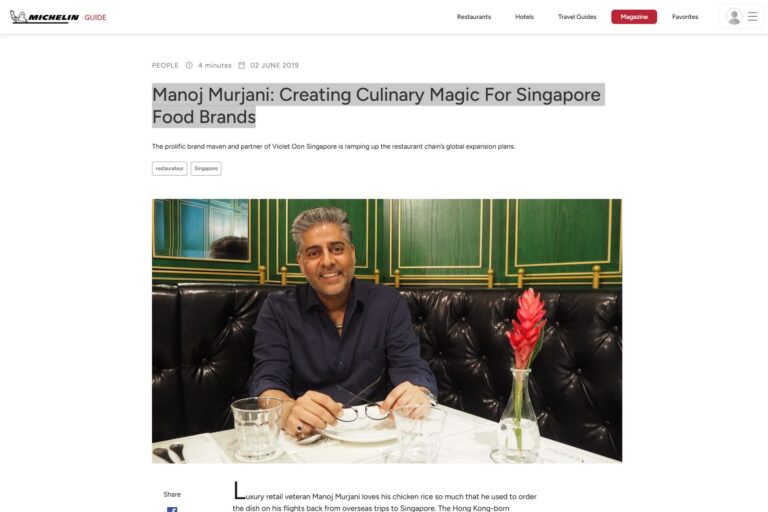Manoj Murjani - Creating Culinary Magic For Singapore Food Brands - FEATURED