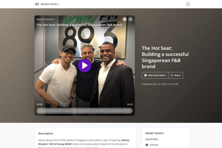 The Hot Seat: Building a successful Singaporean F&B brand