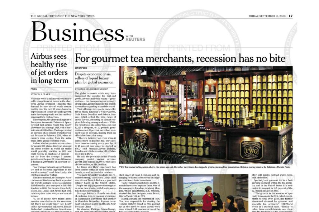 2009.09.18__International_Herald_Tribune__TWG_Tea FEATURED